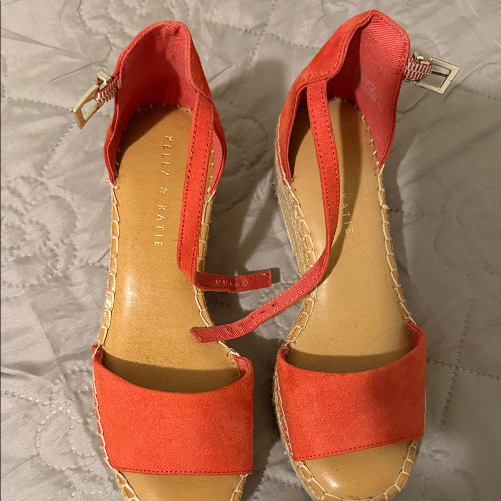 Kelly & Katie Women's Vibrant orange Espadrilles